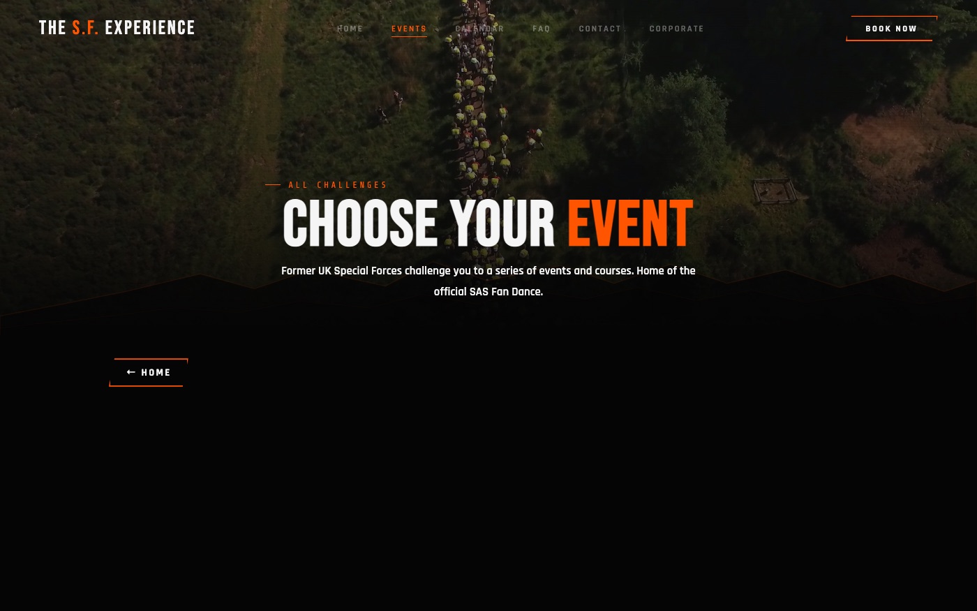 The events calendar.