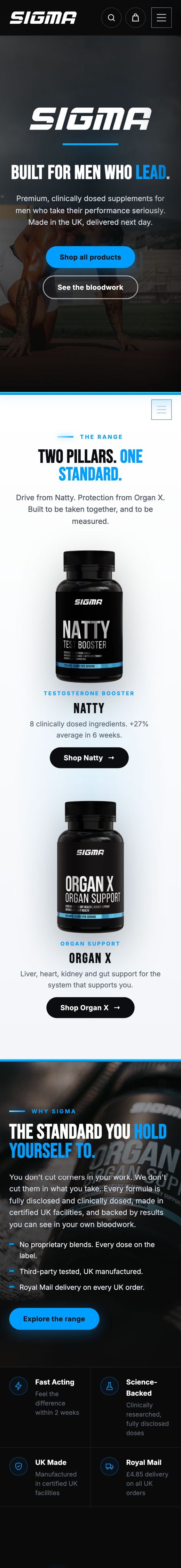 Sigma Supps on a phone