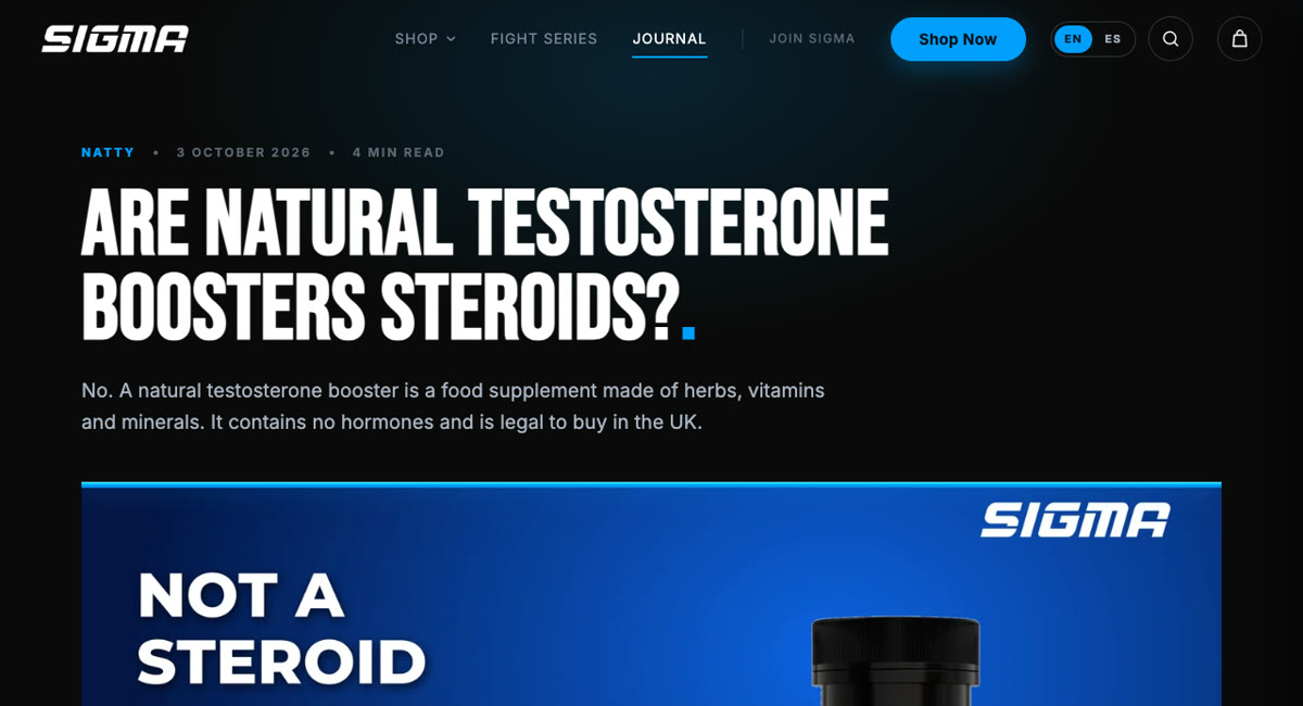 Sigma Supps journal: an answer-first post, the answer in the first line.
